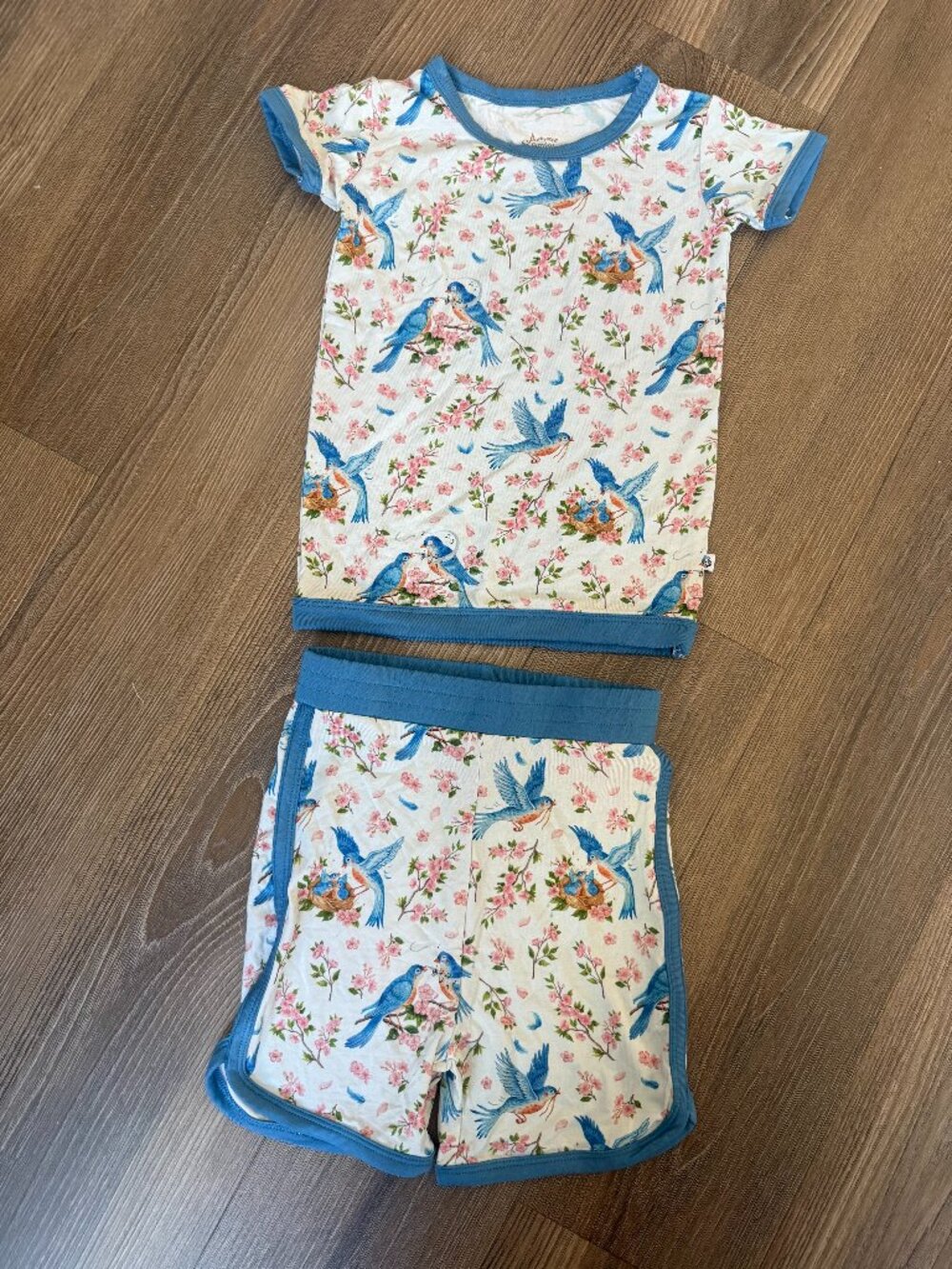 NWOT Jammie Sessions Bluebird Melody Short Pajama Set - 3T